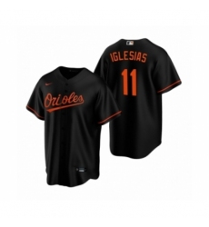 Men's Baltimore Orioles #11 Jose Iglesias Nike Black Replica Alternate Jersey