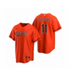 Men's Baltimore Orioles #11 Jose Iglesias Nike Orange 2020 Replica Alternate Jersey