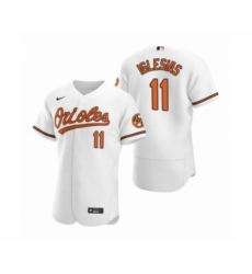 Men's Baltimore Orioles #11 Jose Iglesias Nike White Authentic 2020 Home Jersey