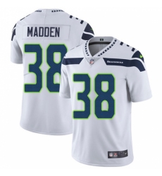 Men's Nike Seattle Seahawks #38 Tre Madden White Vapor Untouchable Limited Player NFL Jersey