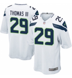 Men's Nike Seattle Seahawks #29 Earl Thomas III Game White NFL Jersey