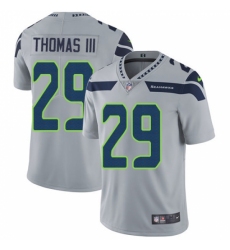 Men's Nike Seattle Seahawks #29 Earl Thomas III Grey Alternate Vapor Untouchable Limited Player NFL Jersey