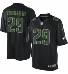 Men's Nike Seattle Seahawks #29 Earl Thomas III Limited Black Impact NFL Jersey