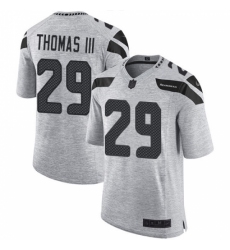 Men's Nike Seattle Seahawks #29 Earl Thomas III Limited Gray Gridiron II NFL Jersey