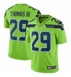 Men's Nike Seattle Seahawks #29 Earl Thomas III Limited Green Rush Vapor Untouchable NFL Jersey