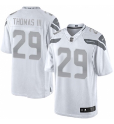 Men's Nike Seattle Seahawks #29 Earl Thomas III Limited White Platinum NFL Jersey