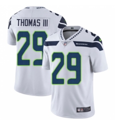 Men's Nike Seattle Seahawks #29 Earl Thomas III White Vapor Untouchable Limited Player NFL Jersey