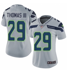 Women's Nike Seattle Seahawks #29 Earl Thomas III Elite Grey Alternate NFL Jersey