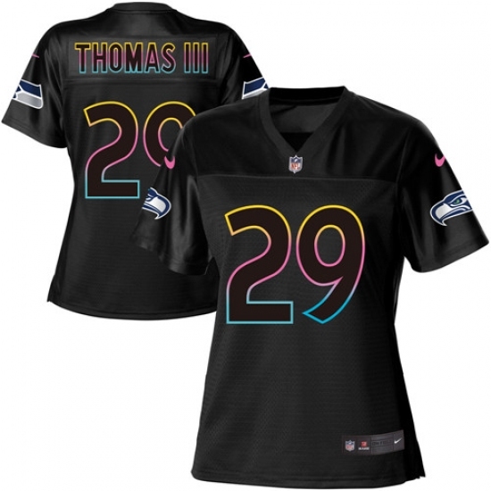 Women's Nike Seattle Seahawks #29 Earl Thomas III Game Black Team Color NFL Jersey Women's Nike Seattle Seahawks #29 Earl Thomas III Game Black Team Color NFL Jersey