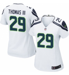 Women's Nike Seattle Seahawks #29 Earl Thomas III Game White NFL Jersey
