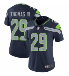 Women's Nike Seattle Seahawks #29 Earl Thomas III Steel Blue Team Color Vapor Untouchable Limited Player NFL Jersey