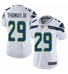 Women's Nike Seattle Seahawks #29 Earl Thomas III White Vapor Untouchable Limited Player NFL Jersey