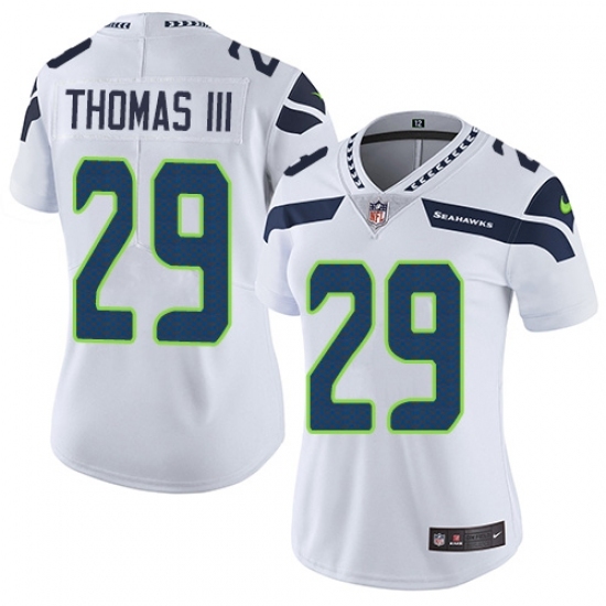 Women's Nike Seattle Seahawks #29 Earl Thomas III White Vapor Untouchable Limited Player NFL Jersey Women's Nike Seattle Seahawks #29 Earl Thomas III White Vapor Untouchable Limited Player NFL Jersey