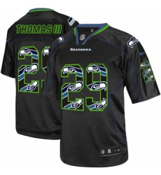 Youth Nike Seattle Seahawks #29 Earl Thomas III Elite New Lights Out Black NFL Jersey