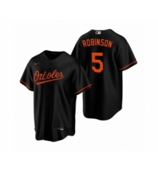Men's Baltimore Orioles #5 Brooks Robinson Nike Black Replica Alternate Jersey Men's Baltimore Orioles #5 Brooks Robinson Nike Black Replica Alternate Jersey
