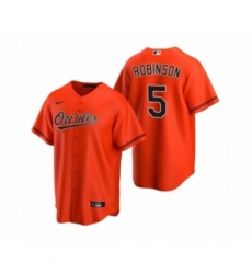 Men's Baltimore Orioles #5 Brooks Robinson Nike Orange 2020 Replica Alternate Jersey Men's Baltimore Orioles #5 Brooks Robinson Nike Orange 2020 Replica Alternate Jersey