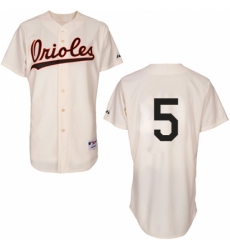 Men's Majestic Baltimore Orioles #5 Brooks Robinson Replica Cream 1954 Turn Back The Clock MLB Jersey Men's Majestic Baltimore Orioles #5 Brooks Robinson Replica Cream 1954 Turn Back The Clock MLB Jersey
