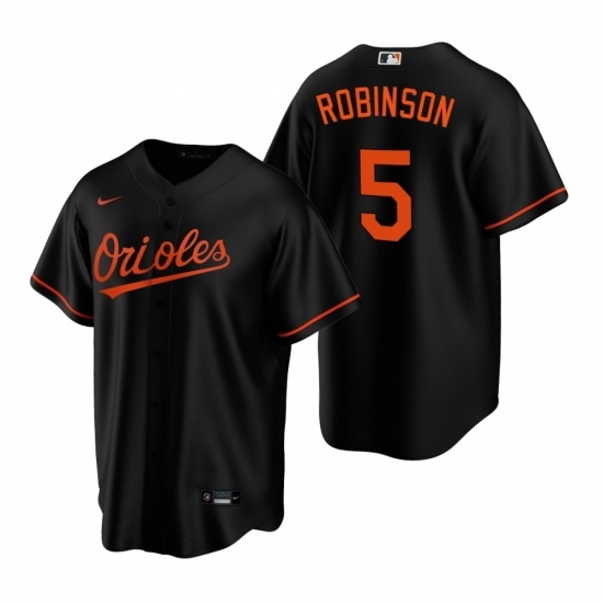 Men's Nike Baltimore Orioles #5 Brooks Robinson Black Alternate Stitched Baseball Jersey Men's Nike Baltimore Orioles #5 Brooks Robinson Black Alternate Stitched Baseball Jersey