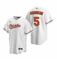 Men's Nike Baltimore Orioles #5 Brooks Robinson White Home Stitched Baseball Jersey Men's Nike Baltimore Orioles #5 Brooks Robinson White Home Stitched Baseball Jersey