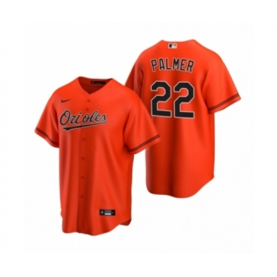 Men's Baltimore Orioles #22 Jim Palmer Nike Orange 2020 Replica Alternate Jersey Men's Baltimore Orioles #22 Jim Palmer Nike Orange 2020 Replica Alternate Jersey