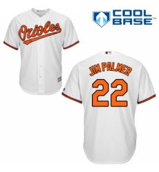 Men's Majestic Baltimore Orioles #22 Jim Palmer Replica White Home Cool Base MLB Jersey Men's Majestic Baltimore Orioles #22 Jim Palmer Replica White Home Cool Base MLB Jersey