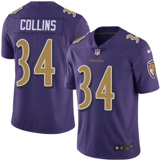 Youth Nike Baltimore Ravens #34 Alex Collins Limited Purple Rush Vapor Untouchable NFL Jersey Youth Nike Baltimore Ravens #34 Alex Collins Limited Purple Rush Vapor Untouchable NFL Jersey