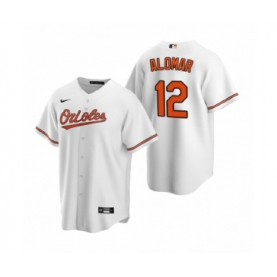 Men's Baltimore Orioles #12 Roberto Alomar Nike White 2020 Replica Home Jersey Men's Baltimore Orioles #12 Roberto Alomar Nike White 2020 Replica Home Jersey