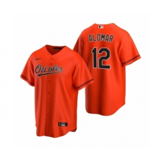 Women's Baltimore Orioles #12 Roberto Alomar Nike Orange 2020 Replica Alternate Jersey Women's Baltimore Orioles #12 Roberto Alomar Nike Orange 2020 Replica Alternate Jersey