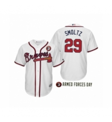 Men's 2019 Armed Forces Day John Smoltz #29 Atlanta Braves White Jersey