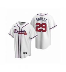 Men's Atlanta Braves #29 John Smoltz Nike White 2020 Replica Home Jersey