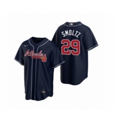 Women Atlanta Braves #29 John Smoltz Nike Navy 2020 Replica Alternate Jersey