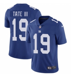 Nike New York Giants #19 Golden Tate Royal Blue Team Color Men's Stitched NFL Vapor Untouchable Limited Jersey