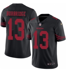 Youth Nike San Francisco 49ers #13 Aaron Burbridge Limited Black Rush Vapor Untouchable NFL Jersey