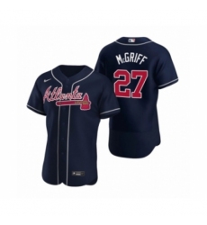 Men's Atlanta Braves #27 Fred McGriff Nike Navy Authentic 2020 Alternate Jersey