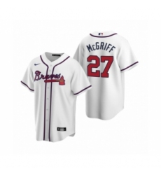 Women Atlanta Braves #27 Fred McGriff Nike White 2020 Replica Home Jersey