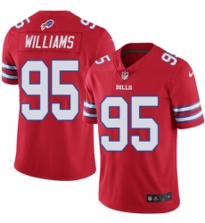 Men's Nike Buffalo Bills #95 Kyle Williams Limited Red Rush Vapor Untouchable NFL Jersey