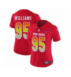 Women's Nike Buffalo Bills #95 Kyle Williams Limited Red AFC 2019 Pro Bowl NFL Jersey