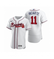 Men's Atlanta Braves #11 Ender Inciarte Nike White 2020 Authentic Jersey