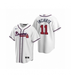 Men's Atlanta Braves #11 Ender Inciarte Nike White 2020 Replica Home Jersey