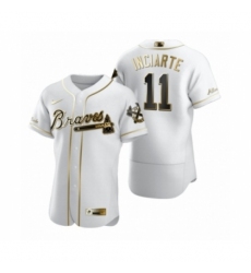 Men's Atlanta Braves #11 Ender Inciarte Nike White Authentic Golden Edition Jersey
