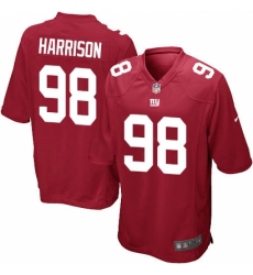 Men's Nike New York Giants #98 Damon Harrison Game Red Alternate NFL Jersey