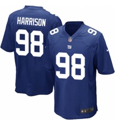 Men's Nike New York Giants #98 Damon Harrison Game Royal Blue Team Color NFL Jersey