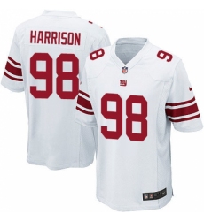 Men's Nike New York Giants #98 Damon Harrison Game White NFL Jersey