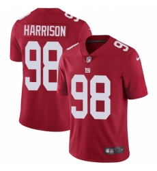 Men's Nike New York Giants #98 Damon Harrison Red Alternate Vapor Untouchable Limited Player NFL Jersey