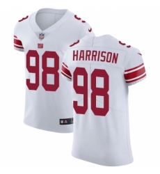 Men's Nike New York Giants #98 Damon Harrison White Vapor Untouchable Elite Player NFL Jersey