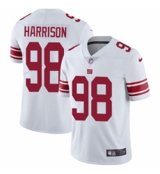 Men's Nike New York Giants #98 Damon Harrison White Vapor Untouchable Limited Player NFL Jersey