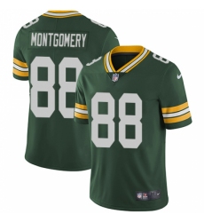 Men's Nike Green Bay Packers #88 Ty Montgomery Green Team Color Vapor Untouchable Limited Player NFL Jersey