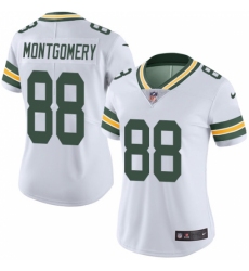 Women's Nike Green Bay Packers #88 Ty Montgomery White Vapor Untouchable Limited Player NFL Jersey