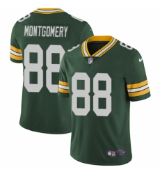 Youth Nike Green Bay Packers #88 Ty Montgomery Green Team Color Vapor Untouchable Limited Player NFL Jersey