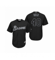 Youth Atlanta Braves #40 Mike Soroka Rock Black 2019 Players Weekend Replica Jersey